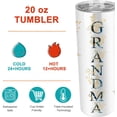 thumbnail image 2 of Gifts for Grandma- Best Grandma Stainless Steel Tumbler- Cute Grandma''s Mother''s Day Birthday Christmas Gifts- Gift for Grammy, Grandmothers, Grandmom from Grandchild Grandson Granddaughter, 2 of 6