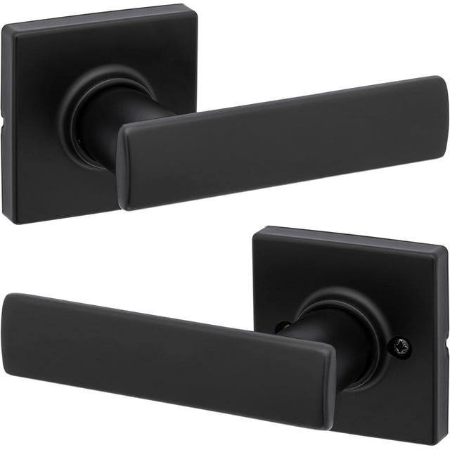 Breton Poignée de Porte Mate pour Couloir, Déco Moderne, Quincaillerie de Porte, Poignée de Porte Réversible pour Hall/garde-Robe, Finition Encastrée Microban