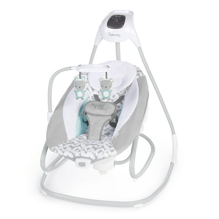 Ingenuity Simplecomfort Cradling Rocker Plug In Swing With Soothing Vibrations Raylan