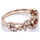 thumbnail image 3 of JeenMata Alianza de Boda con Diamantes de 0,30 Uds, Estilo Vintage, Milgrain, Anillo Apilable, Oro Rosa de 10 K, 3 of 6