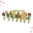 thumbnail image 5 of Masteelf 140PCS Assorted Color Cartoon Wooden Clothespins for Decor Photo Display Crafts, 5 of 8