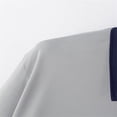 thumbnail image 5 of Men's Short Sleeve Zipper Down Collar Shirt - Gradient Print, Polyester Material, Perfect for Business, Casual & Summer, 5 of 5