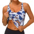 thumbnail image 3 of KLL Butterflies1 for Workout Tank Tops for Women,U Back Fitness Top Built in Shelf Bras Padded Fit for Yoga Gym-Medium, 3 of 8