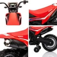 thumbnail image 4 of Roromall Kids Ride on Motorcycle, 6V Electric Motorbike w/Training Wheels, Headlight, 4 Wheel Ride on Toys for Boys Girls Gift, 4 of 8