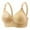 Beige A3, variant on Hrsba Supportive Bras for Women D E F G Cup Wireless Push Up Breathable Daily Full Figure Bra