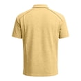 thumbnail image 5 of Mens Short Sleeve Polo Shirts Dry Fit Lightweight Collared Shirt Summer V Neck Athletic Button Polo Shirts with Pocket, M, 5 of 6