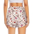 thumbnail image 2 of Lsque Dachshund And Eiffel Tower Printed Women's Running Shorts with Liner Pockets,Elastic Quick Dry Workout Athletic Gym Yoga Shorts,Womens High Waist Shorts-Large, 2 of 9