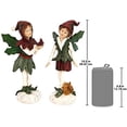 thumbnail image 7 of Design Toscano Santa s Victorian Holly Christmas Elves Statue Set of Two, 7 of 7