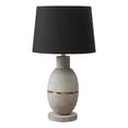 thumbnail image 1 of Lighting - 25"h - Lampe de Table - Résine Grise - Abat-Jour Noir - Contemporain - Moderne, 1 of 3