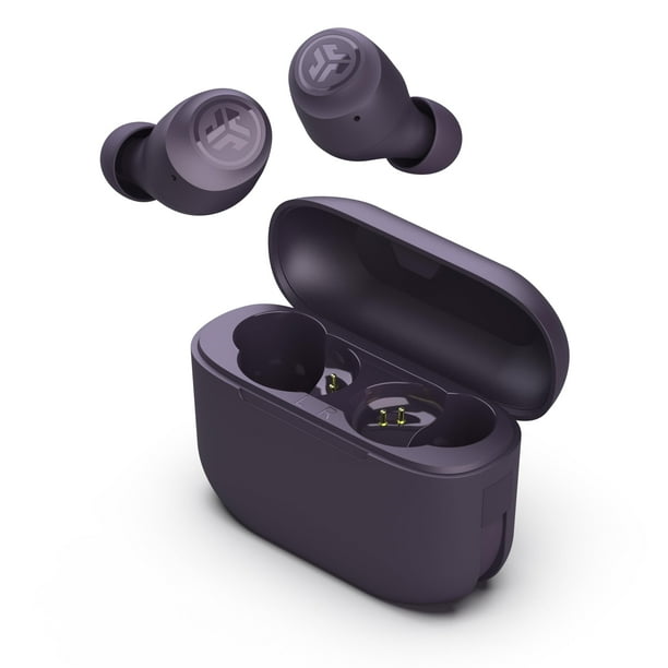 JLab Go Air Pop True Wireless Bluetooth Earbuds & Charging Case - Violet Purple, Dual Connect, IPX4 Sweat Resistance, Bluetooth 5 Connection, 3 EQ Sound Settings Signature, Balanced, Bass Boost