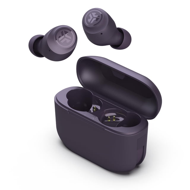 JLab Go Air Pop True Wireless Bluetooth Earbuds & Charging Case - Violet Purple, Dual Connect, IPX4 Sweat Resistance, Bluetooth 5 Connection, 3 EQ Sound Settings Signature, Balanced, Bass Boost