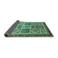 thumbnail image 2 of Ahgly Company Indoor Round Abstract Turquoise Blue Modern Area Rugs, 5' Round, 2 of 4