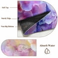 thumbnail image 6 of Pink Purple Floral Area Rugs 3'x5', Small Throw Rugs for Living Room Bedroom, Spring Hydrangea Flower Fantasy Botanical Indoor Outdoor Rug Non-Slip Low Pile Carpet Runner Reversible Floor Mats, 6 of 8