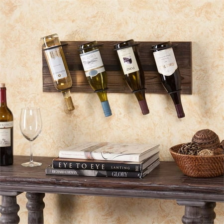Southern Enterprises Saxon Wall Mount Wine Rack in Weathered (Best Oaky Red Wine)