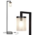 thumbnail image 1 of Brightech Henry Standing Floor Smart Lamp with LED Light & Glass Shade, Black, 1 of 11