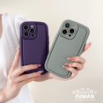 thumbnail image 2 of Compatible Con Honor X8 4G X9 4G 50 Pro 50 SE X40 GT X30i X30 5G Funda De Teléfono Simple Piel Sensación De Negocios AirBag Esmerilado Mate Forma De Jabón En Pareja Cubierta Trasera Móvil, 2 of 4