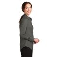thumbnail image 3 of Port Authority Ladies SuperPro Twill Shirt-3XL (Sterling Grey), 3 of 6