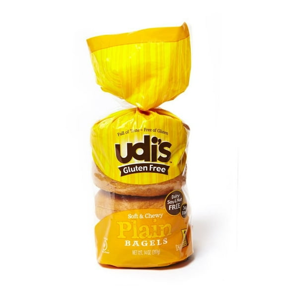 (8 Pack)Gluten-Free Soft & Chewy Plain Bagels, 4 Count