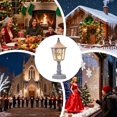 thumbnail image 3 of Christmas Snow Globe Lantern - Hexagonal Cone Led Snow Globe, Glitter Holiday Decoration with Light Up Feature, Festive Tabletop Ornament, Decorative Accessory for Dining Room Bedroom, 3 of 9