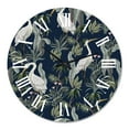 thumbnail image 2 of Designart 'Chinoiserie With Birds And Peonies Vii' Traditional Wall Clock, 2 of 5