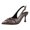 Gray, variant on Bowtie Pointed Toe Slingback Kitten Heels for Women Prom Dressy Elegant Slip on Vintage Leather Stiletos for Ladies Wedding Party Gold Size 9.5