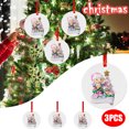 thumbnail image 1 of Teissuly 3Pcs Christmas Ornaments Hanging Decoration Gift Product Personalized Family Teissuly WER202311215659, 1 of 7