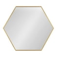 thumbnail image 3 of Kate and Laurel Rhodes Modern Hexagon Wall Mirror, 22 x 25, Gold, Chic Geometric Mirror for Wall, 3 of 8