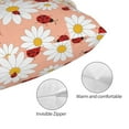 thumbnail image 5 of Kll Daisy And Ladybug Pillow Covers Envelope Closure,Super Soft And Cozy Fuzzy Fleece Pillow Case Cover 14"X20", 5 of 8