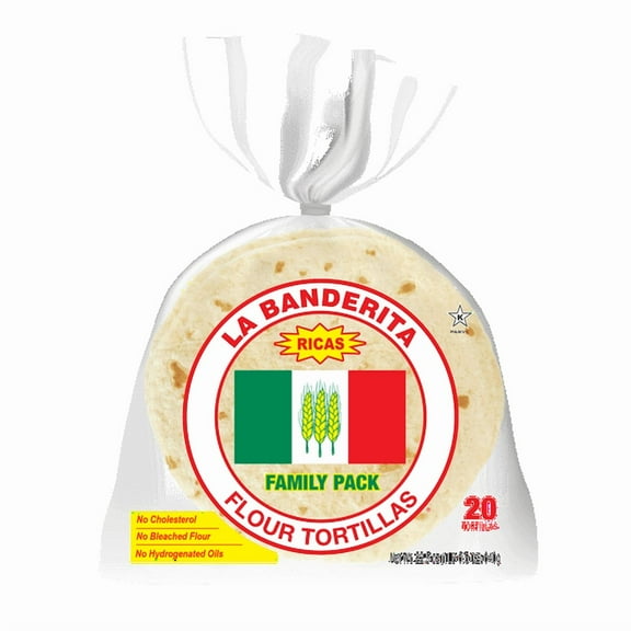 La Banderita Family Pack Flour Tortillas, 22.5 oz, 20 Count (Pack of 2)
