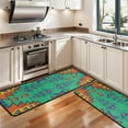 thumbnail image 3 of Kitchen Rugs Sets Of 2,Symmetric Geometric Pattern Anti Fatigue Kitchen Mat Rugs Non Slip Washable,Decorative Kitchen Floor Mats for Kitchen,Sink,Laundry,17"x47"+17"x47", 3 of 5