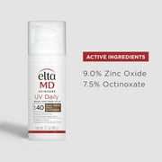 EltaMD UV Daily SPF 40 Tinted Face Sunscreen Moisturizer, Deep Tinted Sunscreen for Face Moisturizers, 1.7 oz Pump