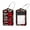 multicolored 2, variant on PhooArto 2 Pcs Luggage Tags, Leopard Print and Red Lips Privacy Cover ID Label with Stainless Steel Loop and Address Card for Travel Bag Suitcase