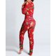thumbnail image 1 of Pijama Sexy de Navidad para mujer, mono de Año Nuevo con botones en la parte delantera, trasera, trasero abierto, mono con solapa, ropa de descanso con estampado de Navidad, 1 of 4
