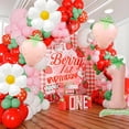 thumbnail image 2 of Set de globos de fresa Mokesova, número 1 rosa de 42 pulgadas, 2 of 7