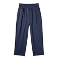thumbnail image 5 of Girls School Uniform Pull-On Pants Elastic Waist Straight Leg Navy,Size 10 T, 5 of 8