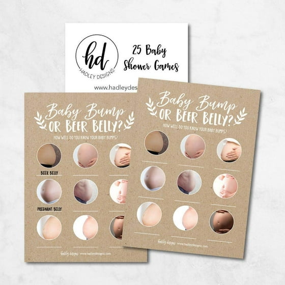 25 Rustic Beer Belly Or Pregnant Bump Fun Baby Shower Game Idea For