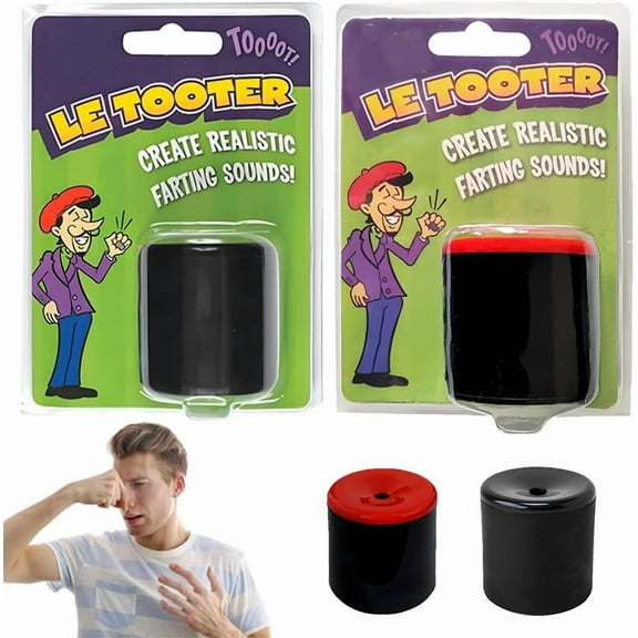 Novelty Squeeze Pooter Fart Machine, The Original Pooter, Fart Whistle Noise Maker, Pocket Size Joke Toys, Prank Farting Toys Rubber, Makes The Most Realistic Sounds, Party for Prank Video(BLACK RED)