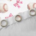 thumbnail image 4 of Erosebridal Bowknot Curtains Pack of 2 (42x84 Each) For Kids,Girls Sport Baseball Theme Curtains Blackout, 4 of 7