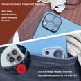 thumbnail image 5 of Protecteur d'Objectif de Caméra 2 Pack Compatible avec iPhone 13 Pro/13Pro Max Accessoires Trempé Protecteur d'Écran en Verre Choc / Étanche, Résistant aux Éclats / Rayures, Cas Amical, Graphite Ultra Clair, 5 of 5