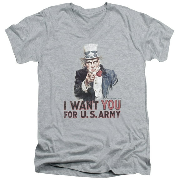 Army - I Want You - Slim Fit V Neck Shirt - Small