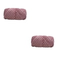 thumbnail image 4 of Ounissouiy 500G Terciopelo Voluminoso Hilo Grueso Brazo Tejer Cojín Manta Tejer Tiro Rosa Oscuro 500g Rosa oscuro 500g 2Conjunto, 4 of 6