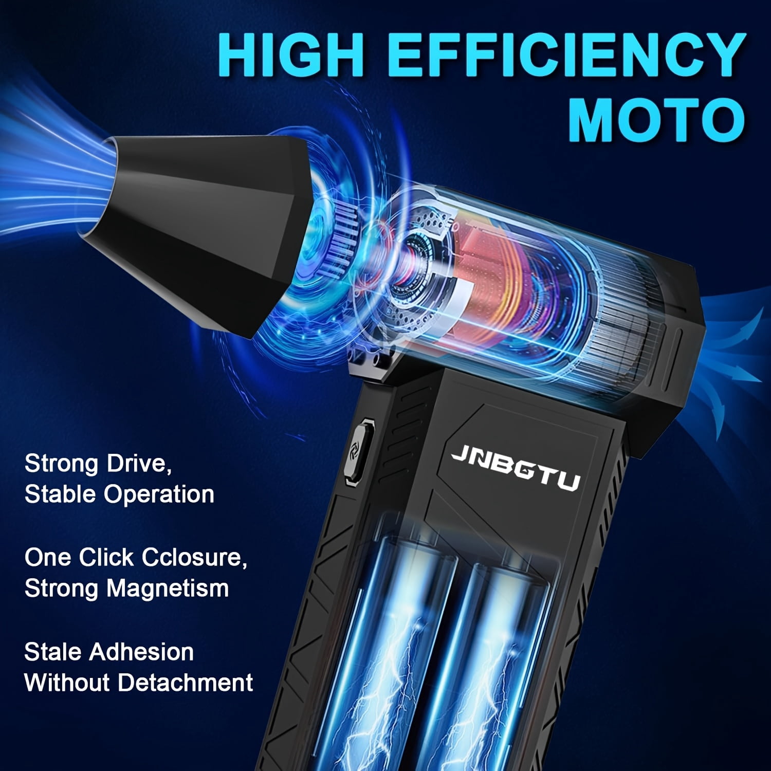 Cordless electric Air Duster, 400000 RPM Highspeed Airflow for Keyboard Computer cleaning, Portable Jet Blower for Home Car Dust Removal, No Cans Required