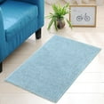 thumbnail image 3 of Bathroom Non-Slip Mat, 2pcs / Set Chenille Anti-Slip Water Absorbent Non-Slip Mat Bathroom Living Room(Blue Green), 3 of 8