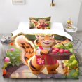 thumbnail image 2 of Ensemble de Literie Animal Mignon Chat Housse de Couette Imprimée 3d 2 Pcs, Housse de Couette en Microfibre avec Fermeture Éclair Taies d'Oreiller Simple, 2 of 5