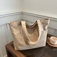 thumbnail image 6 of Horivan Corduroy Tote Bag for Women Large Capacity Zippered Pocket Durable Shoulder Bag Casual Commuter Storage Bag Stylish Everyday Carry All, 6 of 6