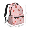 thumbnail image 2 of Easygdp Hand Drawn Strawberry Mochila Ergonómica Versátil para Laptop - Múltiples Bolsillos, Correas Ajustables, Unisex para Escuela, Viajes y Actividades al Aire Libre-One Size, 2 of 5