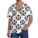 thumbnail image 1 of Fotbe Happy Soccer Camisa Estampada de Manga Corta para Hombre, Casual de Verano, Estilo Playero, Sin Arrugas-Small, 1 of 5