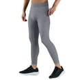 thumbnail image 3 of Running Shorts Mens Running Basketball Base Training Compression Pants Fitness Stretch Leggings Mens Casual Pants Light Gray S, 3 of 7