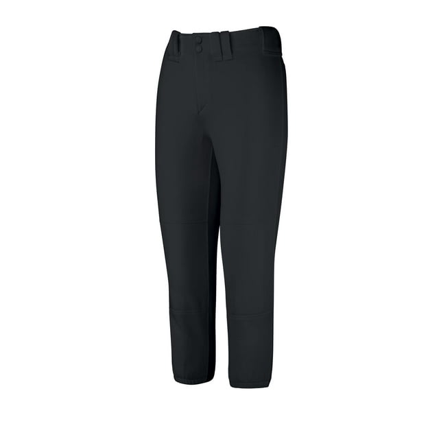 Pantalón Mizuno Select de talle bajo con cinturón para mujer, talla S, color negro