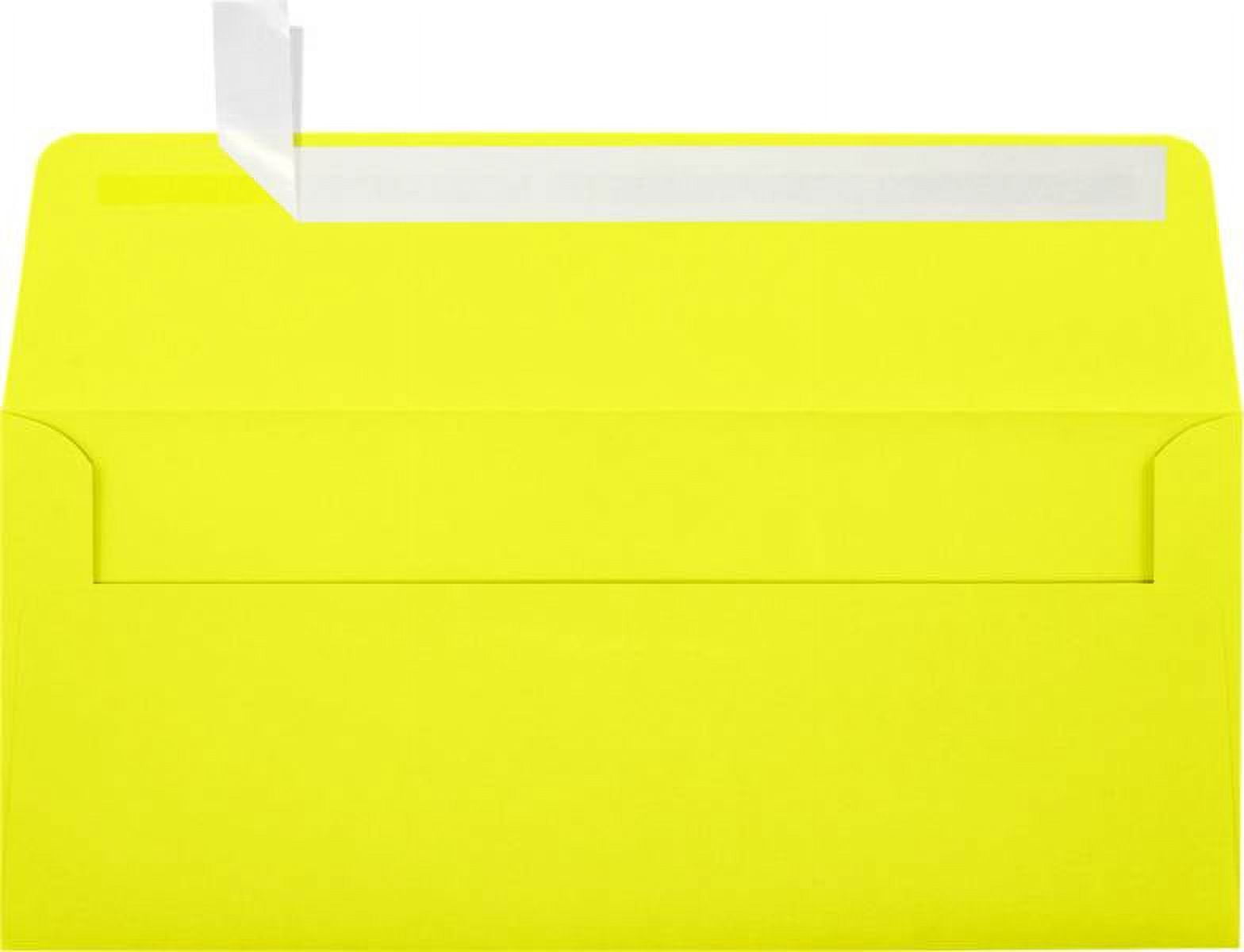 Luxpaper #10 Square Flap Envelope, 4 1/8 X 9 1/2, Citrus, 50/Pack